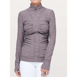 Lululemon Womens 6 Cypress Kiss Half Zip Pullover Athleisure Gym Workout Lounge